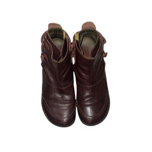 Camper Brown Leather Booties Size 38
